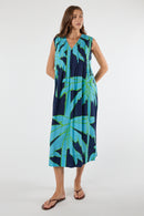 LulaLife Colette S/L Midi Navy