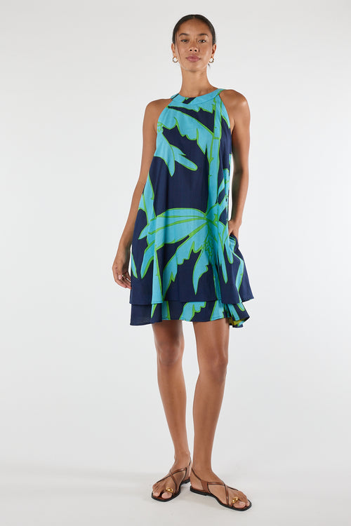 LulaLife Colette Swing Dress Navy