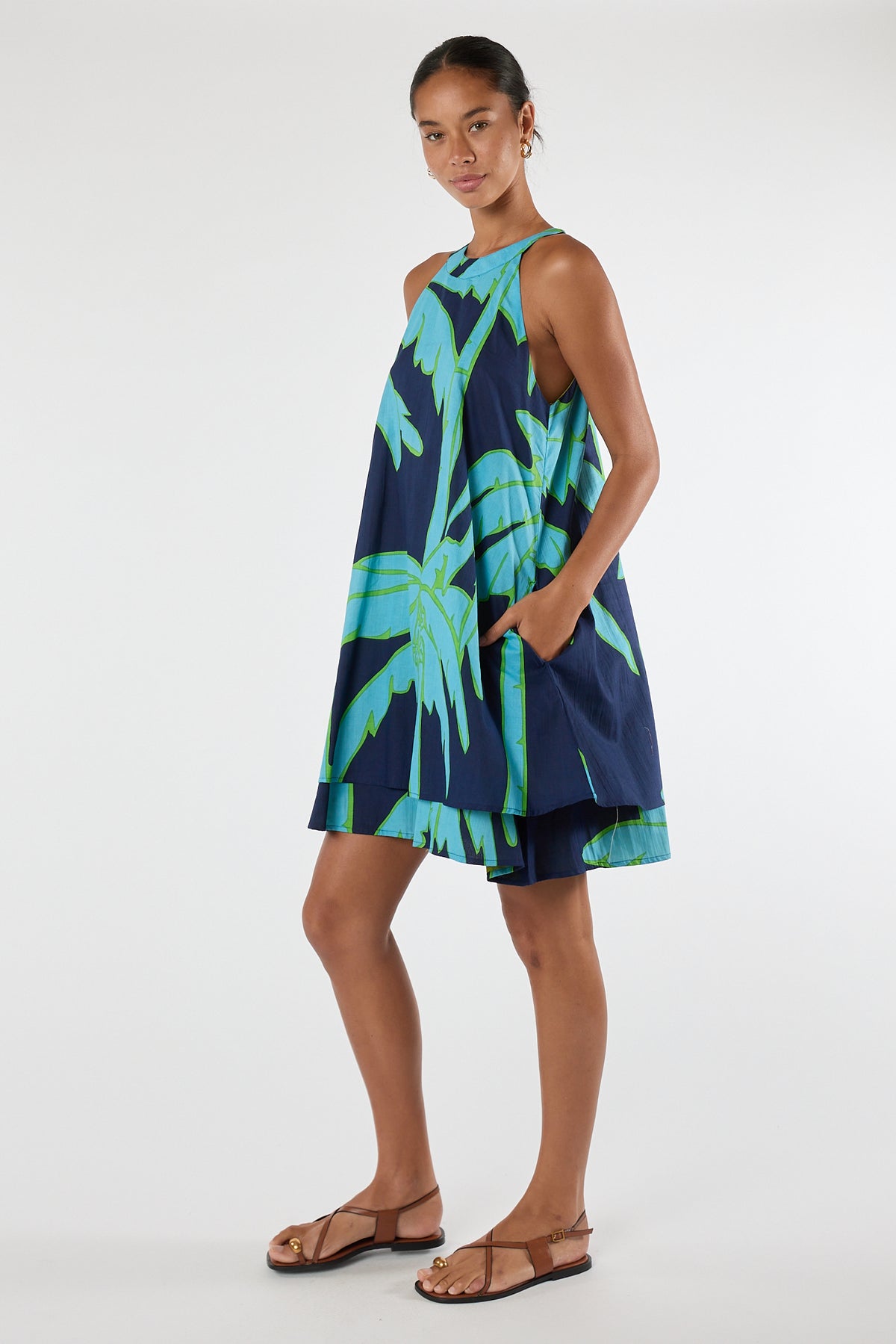 LulaLife Colette Swing Dress Navy