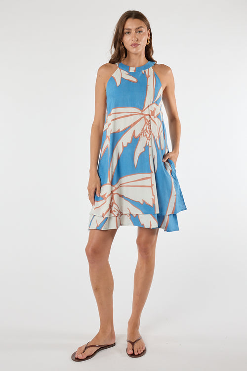 LulaLife Colette Swing Dress Sky
