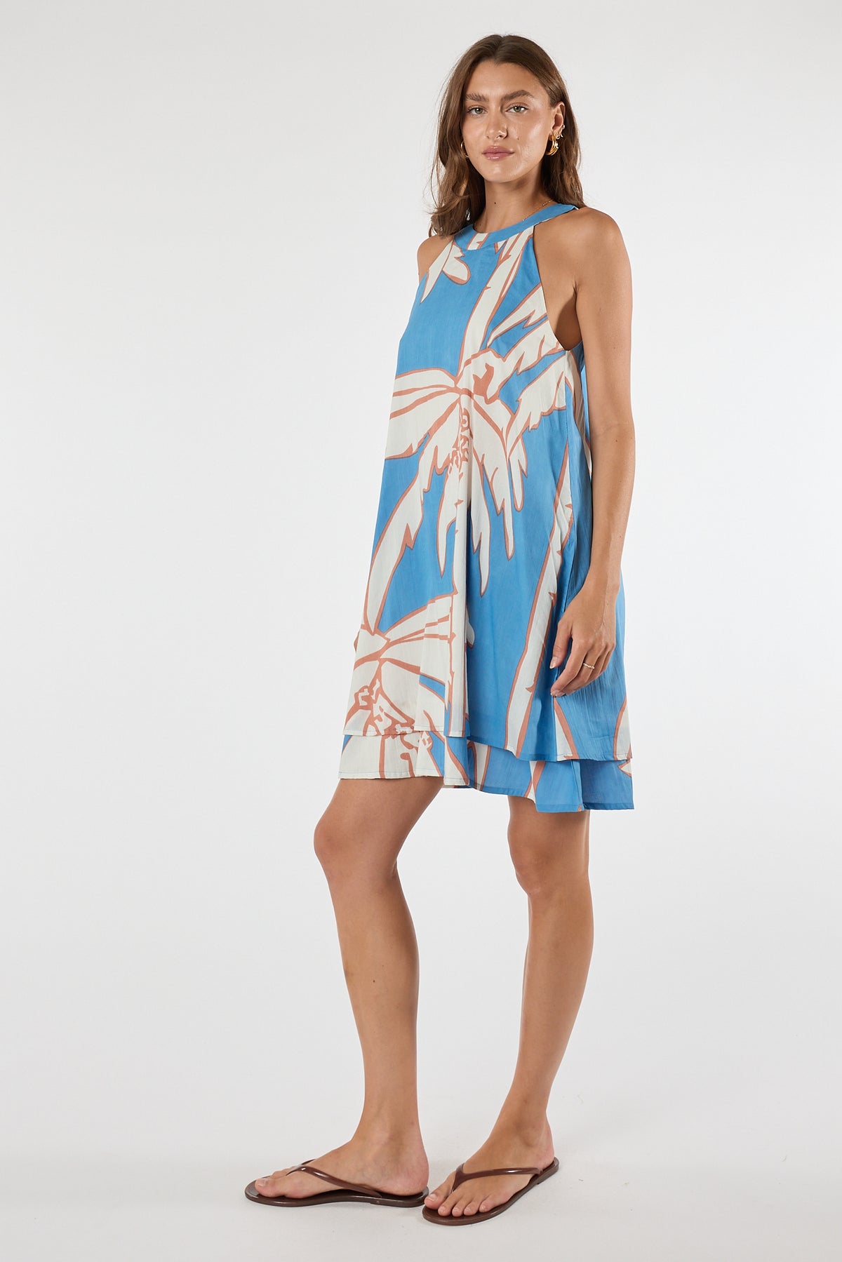 LulaLife Colette Swing Dress Sky