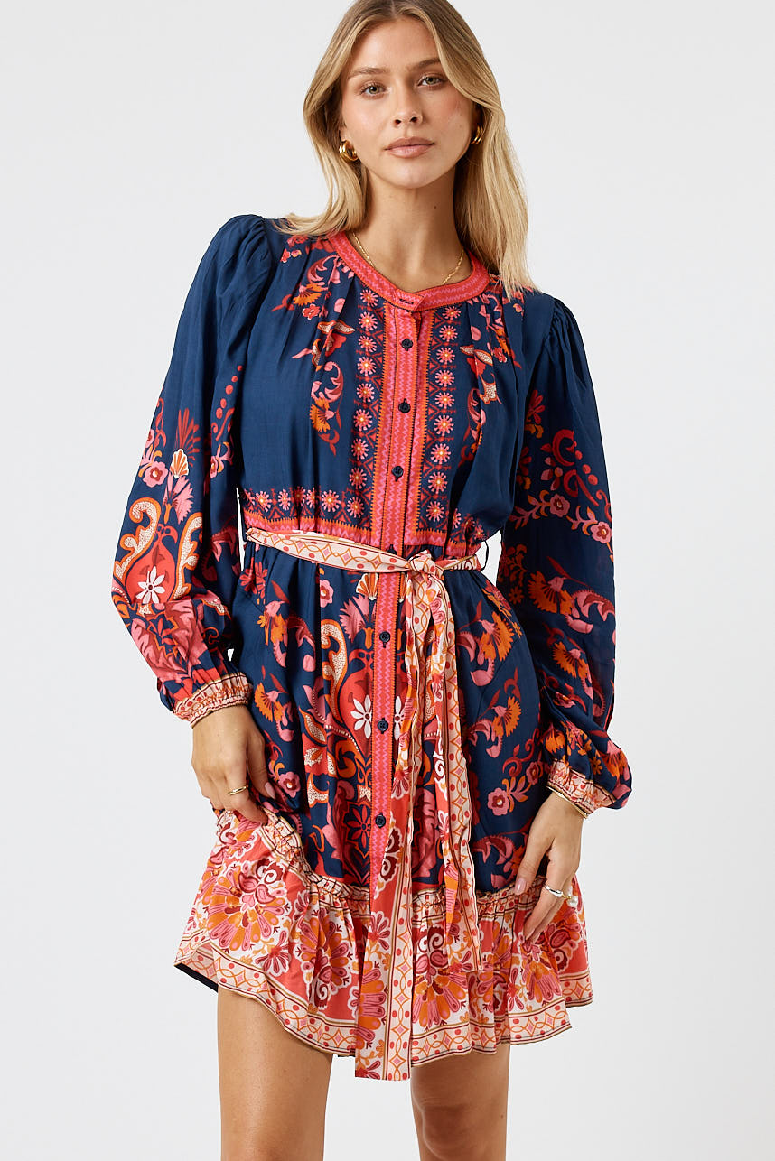 LulaLife Enid Dress Navy