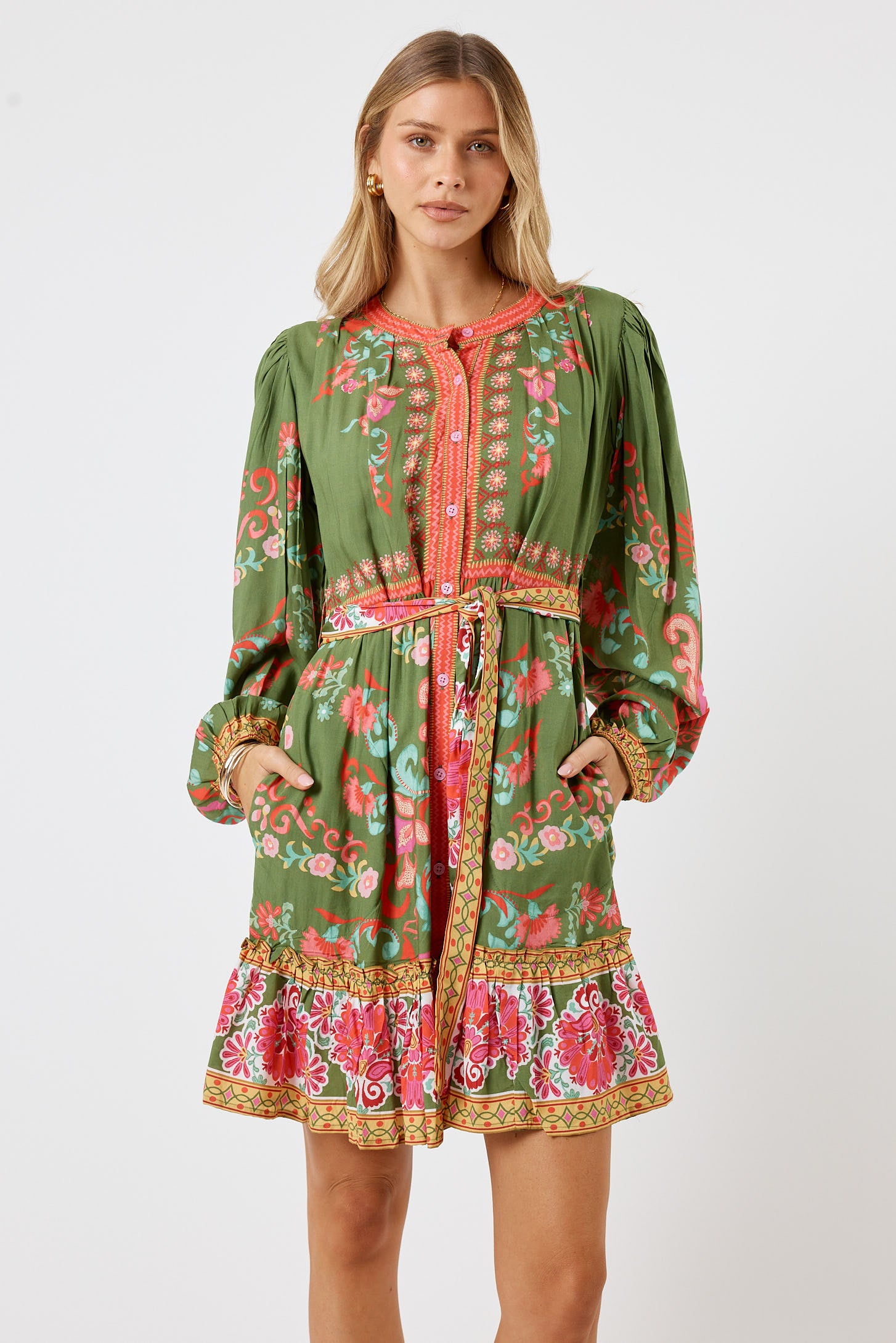 LulaLife Enid Dress Olive