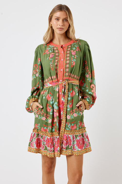 LulaLife Enid Dress Olive