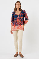 LulaLife Enid Top Navy
