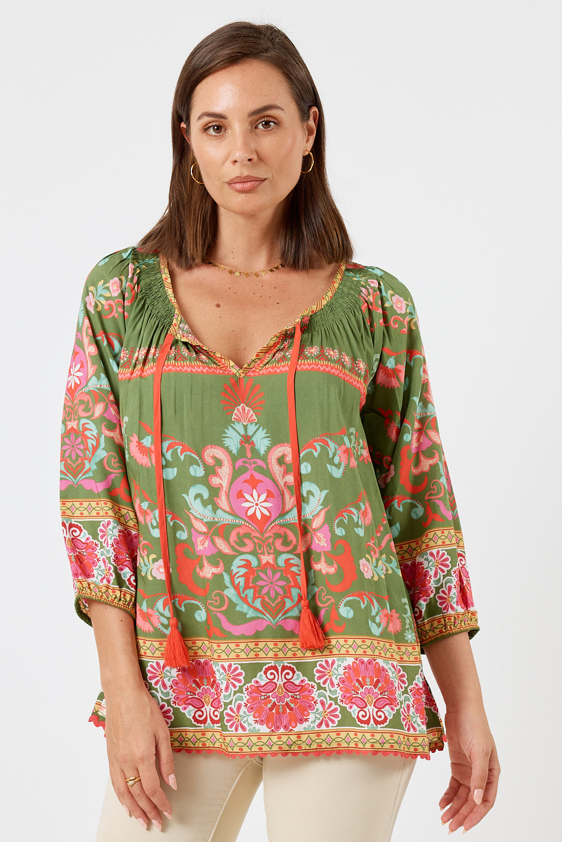 LulaLife Enid Top Olive
