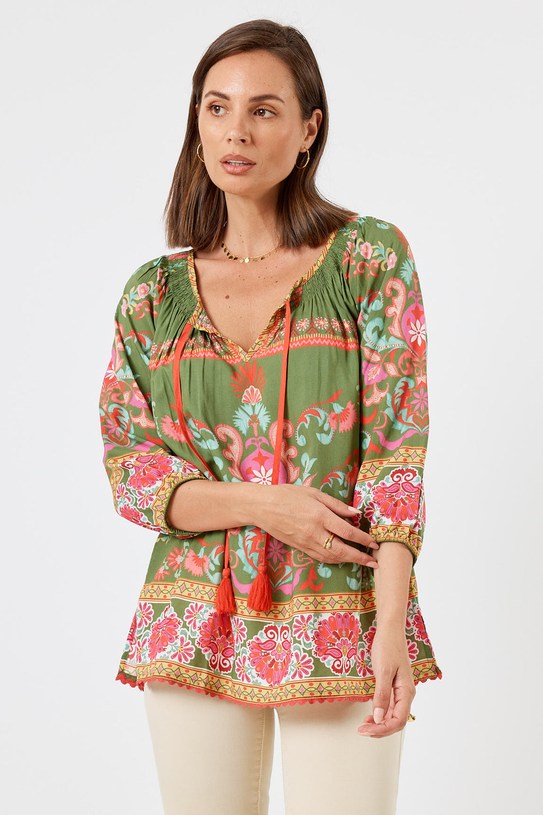 LulaLife Enid Top Olive