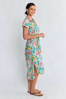 PRE SALE | LulaLife Flamingo Shirtdress White