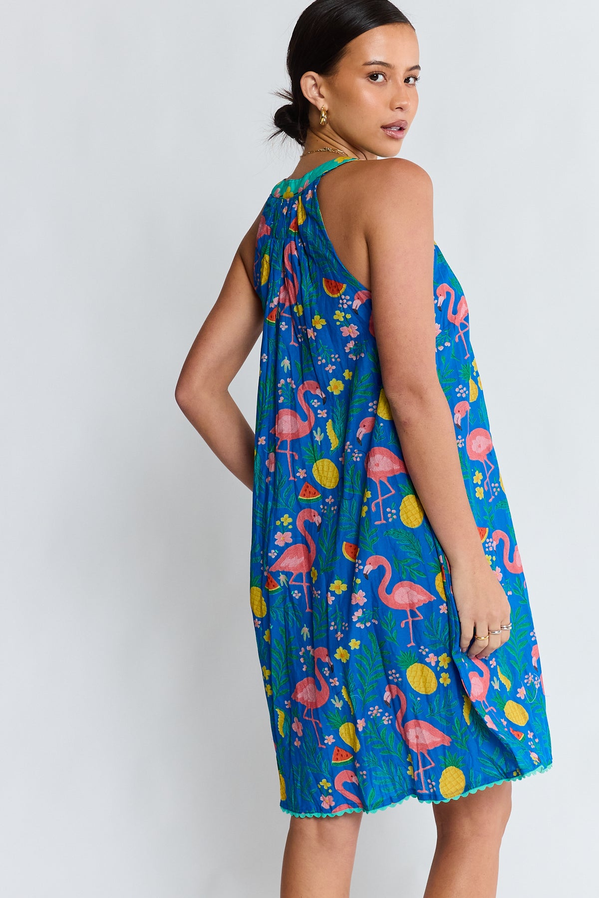 PRE SALE | LulaLife Flamingo Sundress Azure