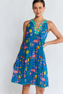 PRE SALE | LulaLife Flamingo Sundress Azure