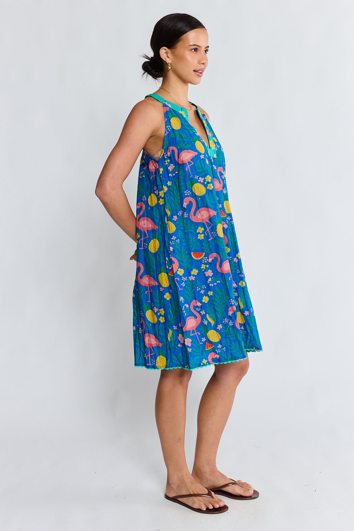 PRE SALE | LulaLife Flamingo Sundress Azure