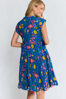 PRE SALE | LulaLife Flamingo Tier Dress Azure