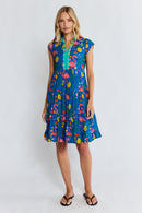 PRE SALE | LulaLife Flamingo Tier Dress Azure