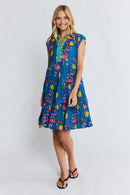 PRE SALE | LulaLife Flamingo Tier Dress Azure