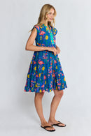 PRE SALE | LulaLife Flamingo Tier Dress Azure