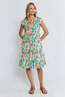 PRE SALE | LulaLife Flamingo Tier Dress White