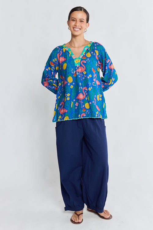 PRE SALE | LulaLife Flamingo Top Azure