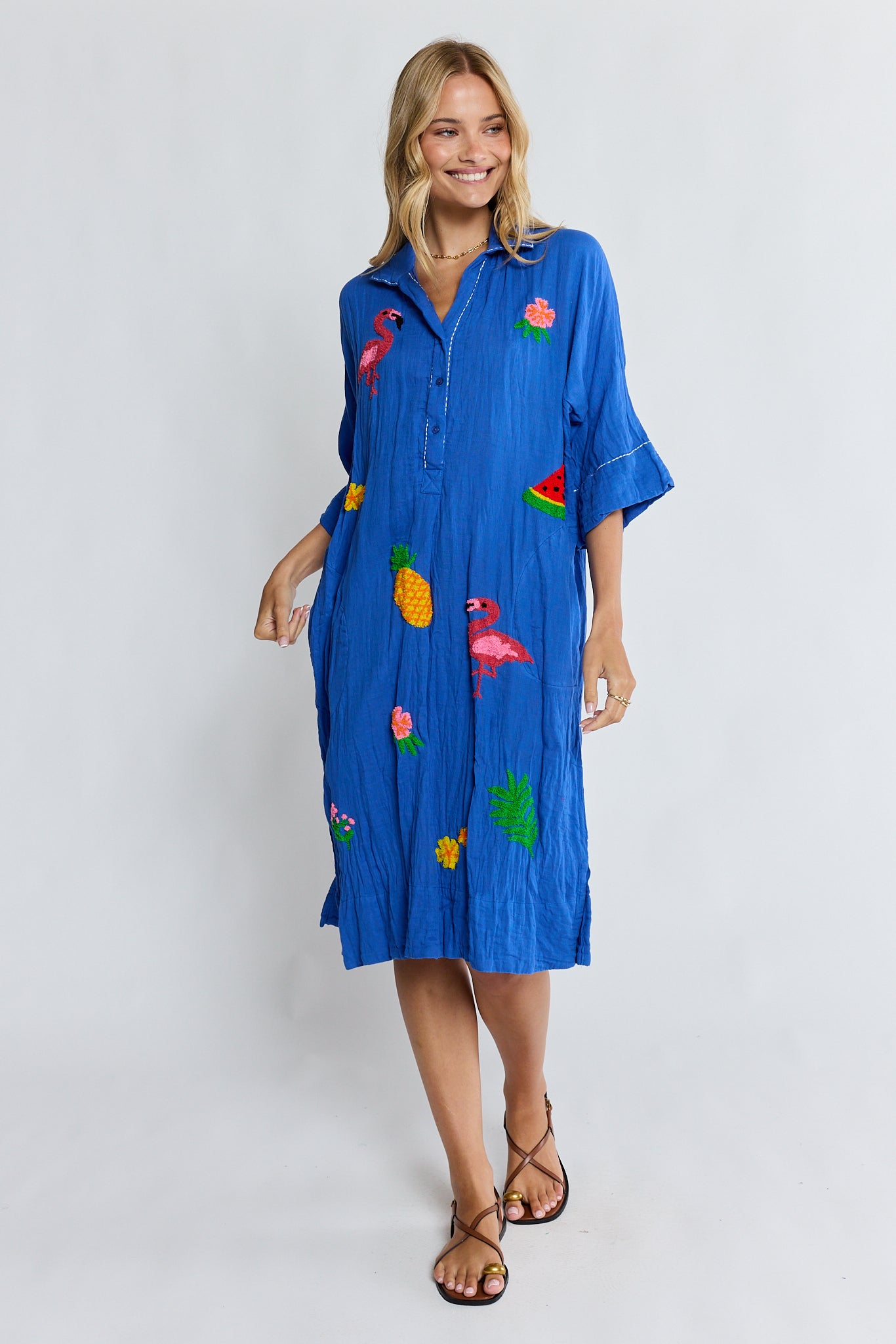 LulaLife Florida Kaftan Azure