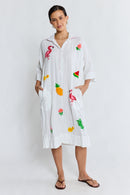 LulaLife Florida Kaftan White