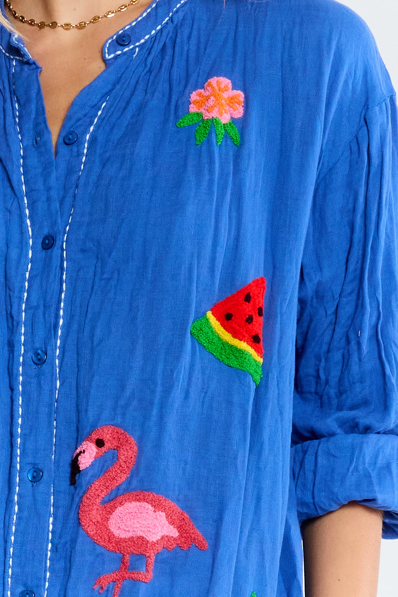 LulaLife Florida Shirt Azure