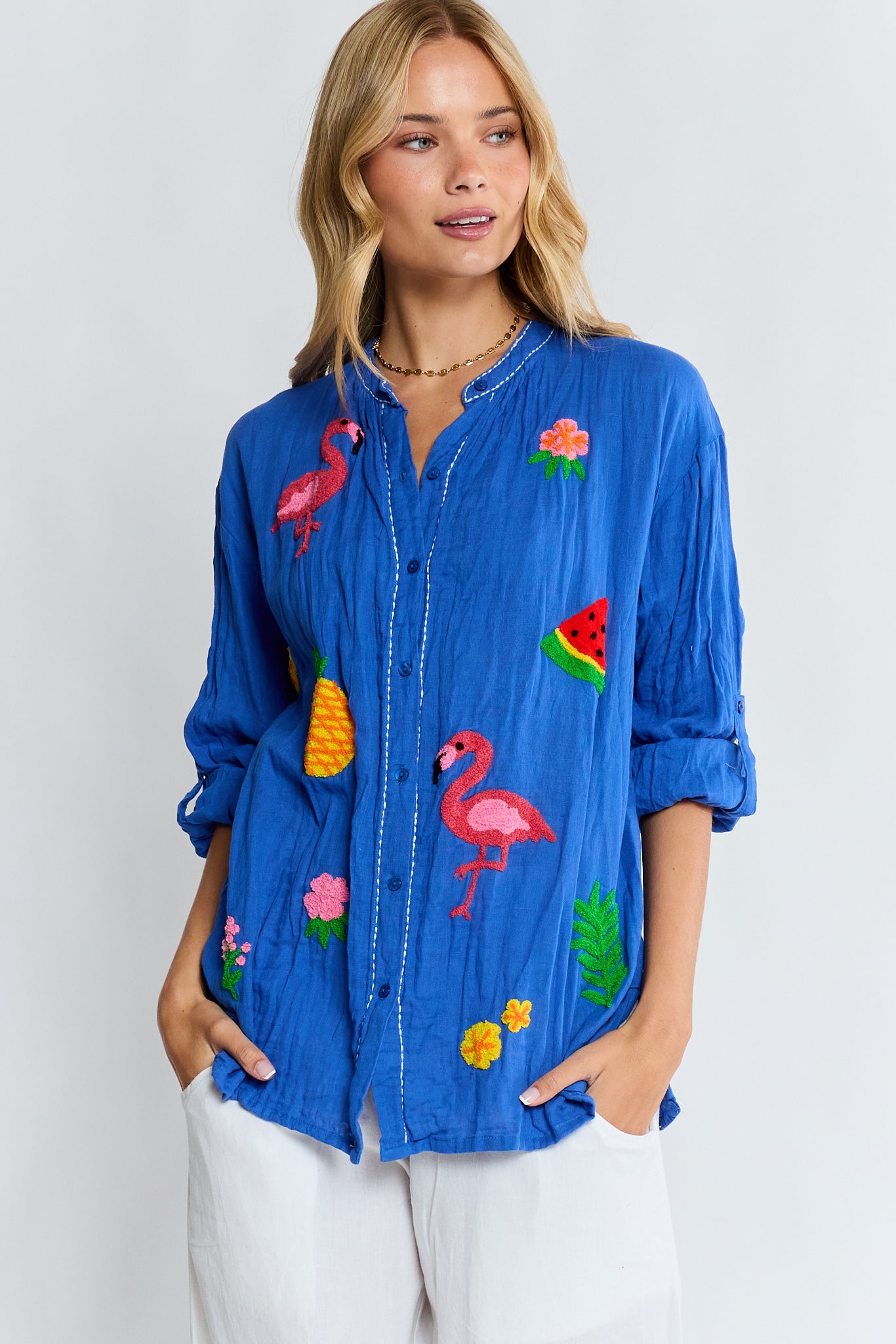 LulaLife Florida Shirt Azure