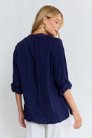 LulaLife Florida Shirt Navy