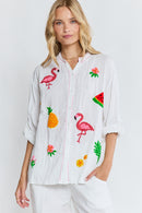 LulaLife Florida Shirt White