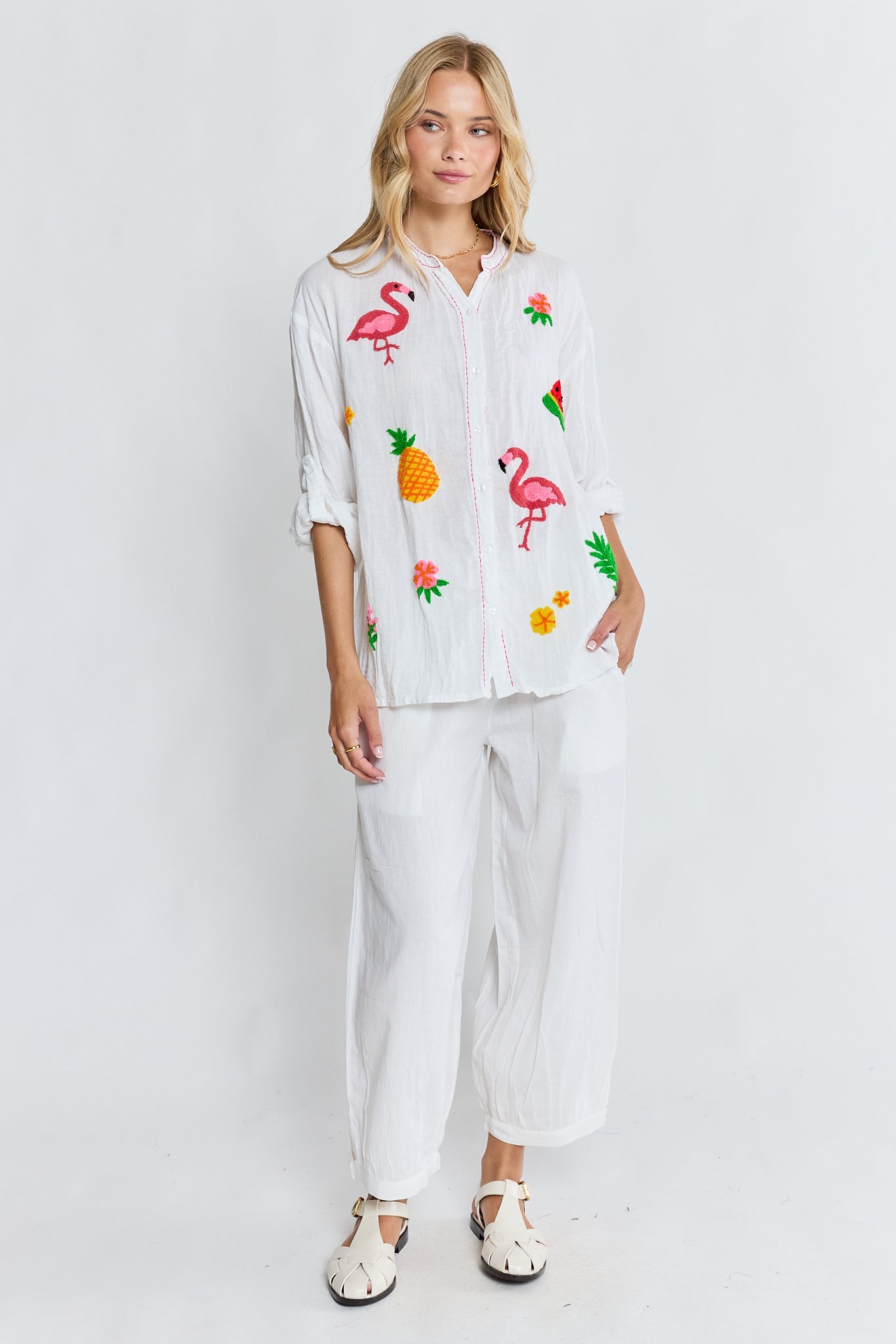 LulaLife Florida Shirt White
