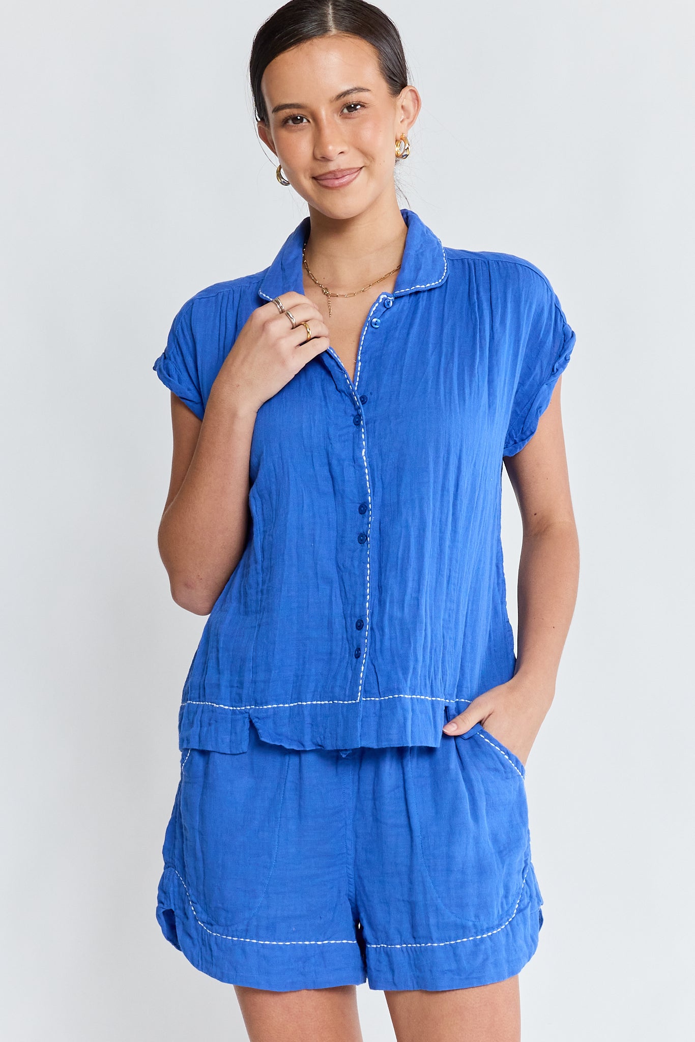 LulaLife Florida Short Azure
