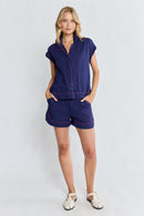 LulaLife Florida Top Navy