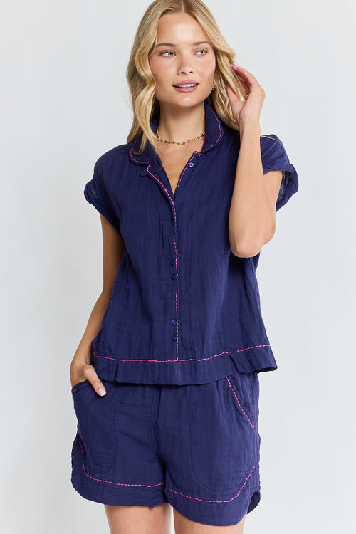 LulaLife Florida Top Navy
