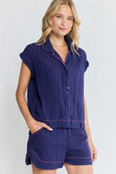 LulaLife Florida Top Navy