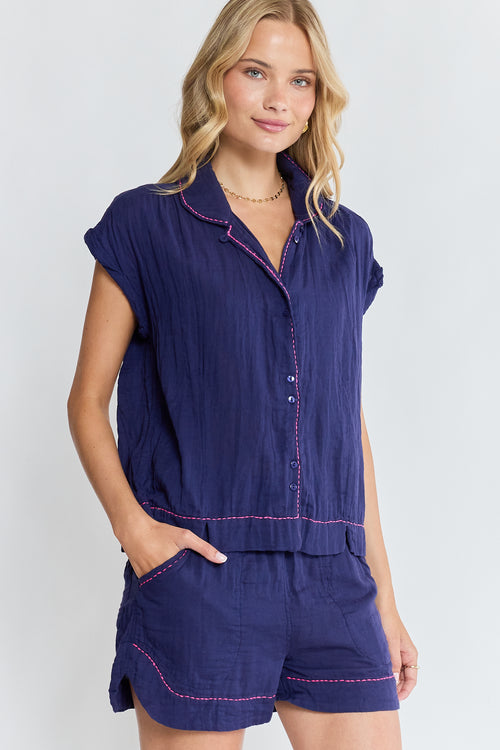 LulaLife Florida Top Navy
