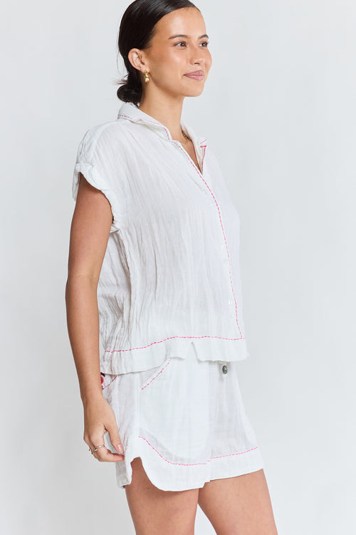 LulaLife Florida Top White