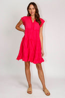 Lulalife Gwen Tier Dress Melon