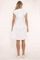 Lulalife Gwen Tier Dress White