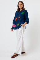 LulaLife Howdy Shirt Navy