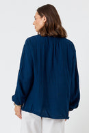 LulaLife Howdy Shirt Navy