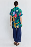 LulaLife Jungle Fever Shirt Navy
