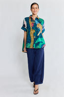 LulaLife Jungle Fever Shirt Navy