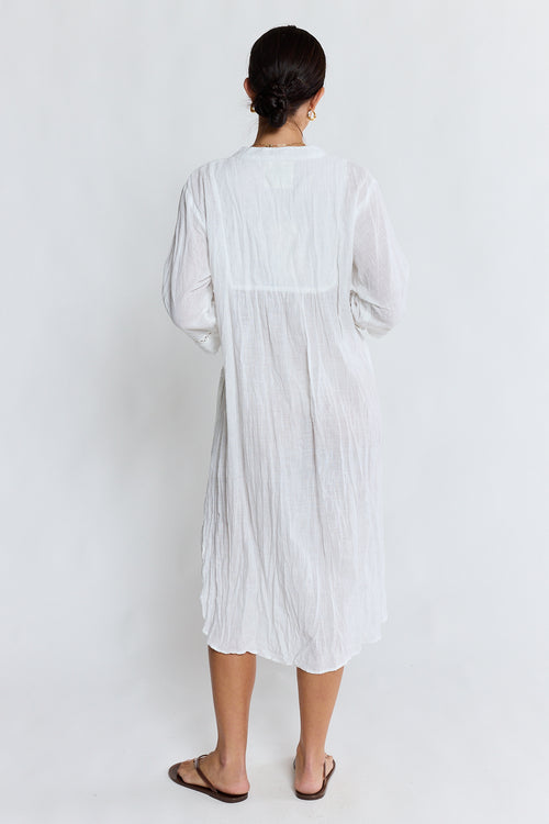 LulaLife Laverne Kaftan White