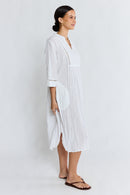 LulaLife Laverne Kaftan White
