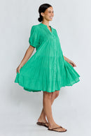 LulaLife Marilyn Button Dress Sea