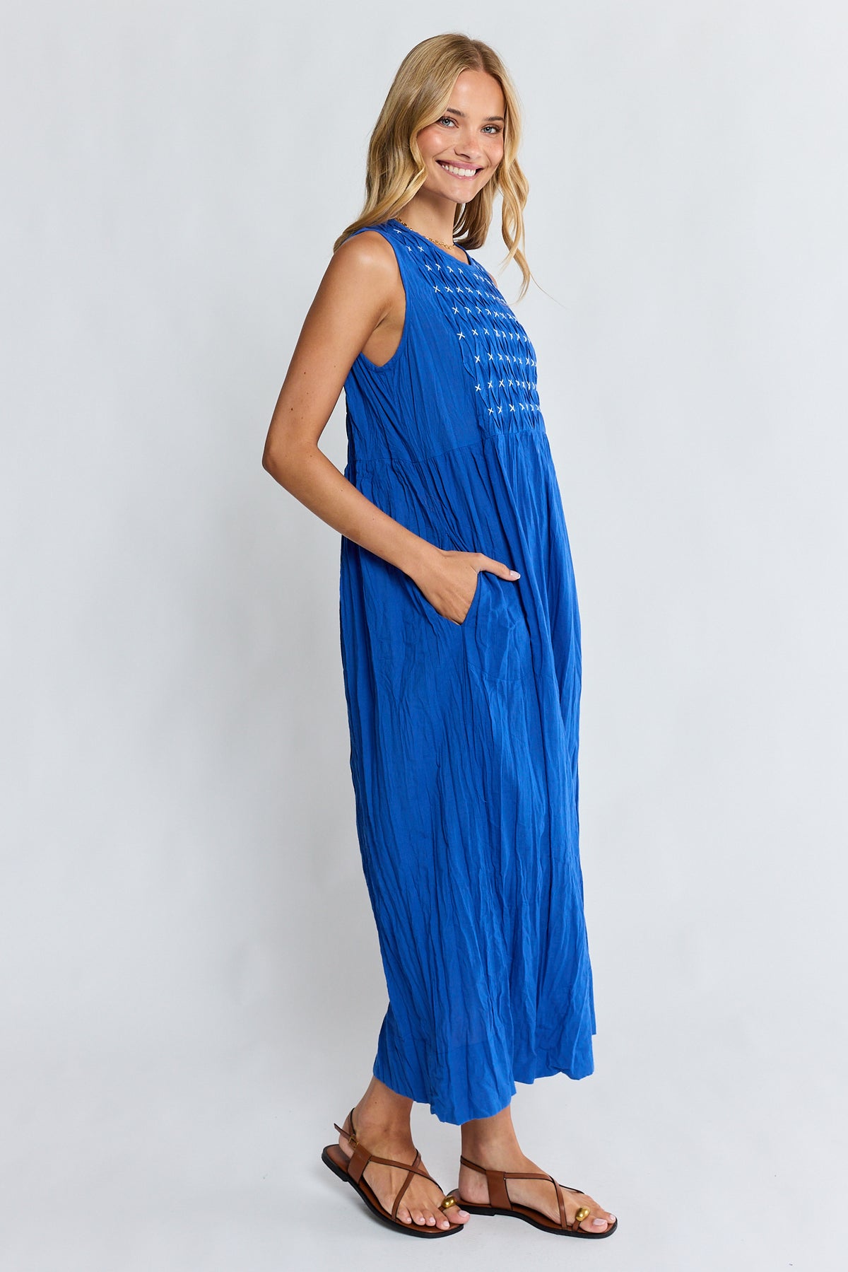 LulaLife Marilyn Maxi Azure