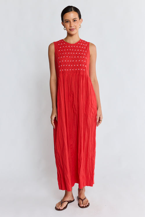 LulaLife Marilyn Maxi Red