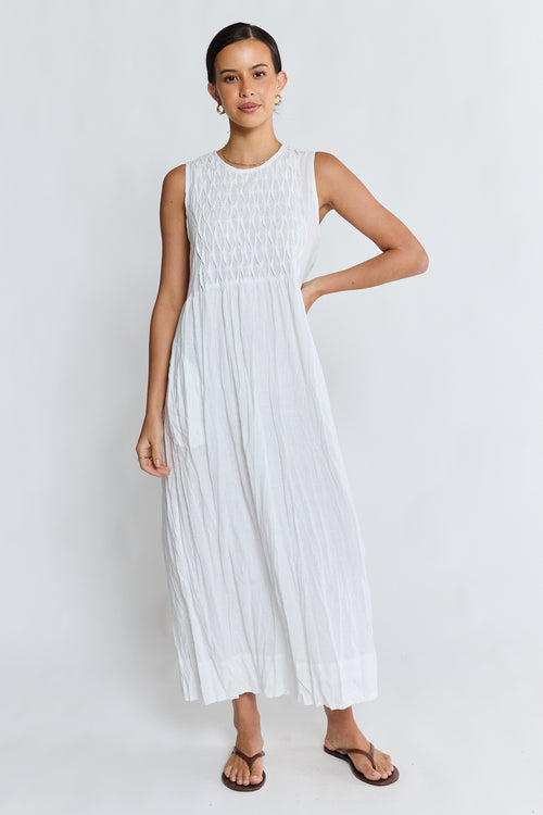 LulaLife Marilyn Maxi White