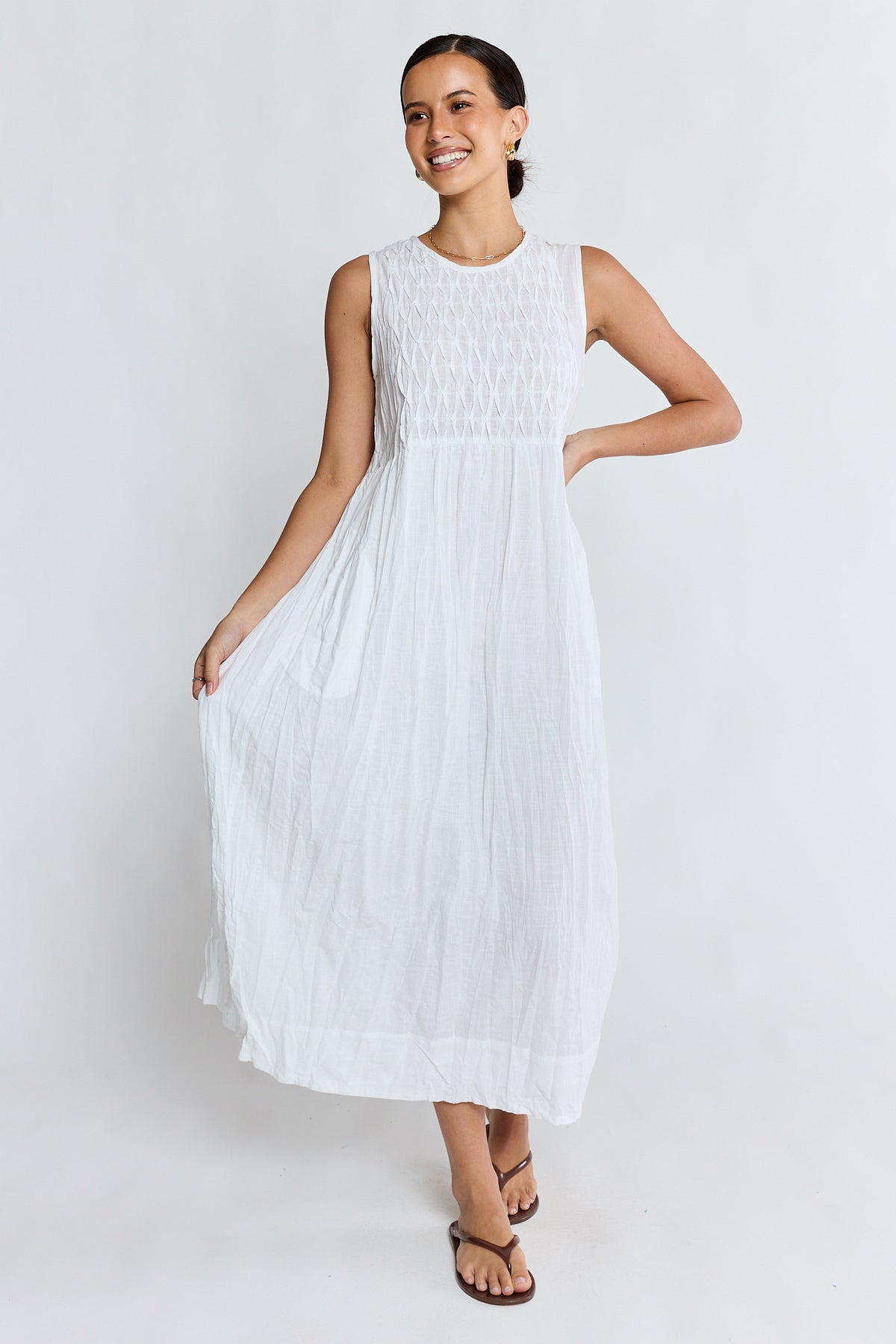 LulaLife Marilyn Maxi White