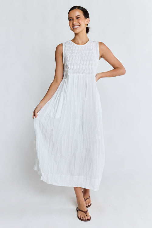 LulaLife Marilyn Maxi White