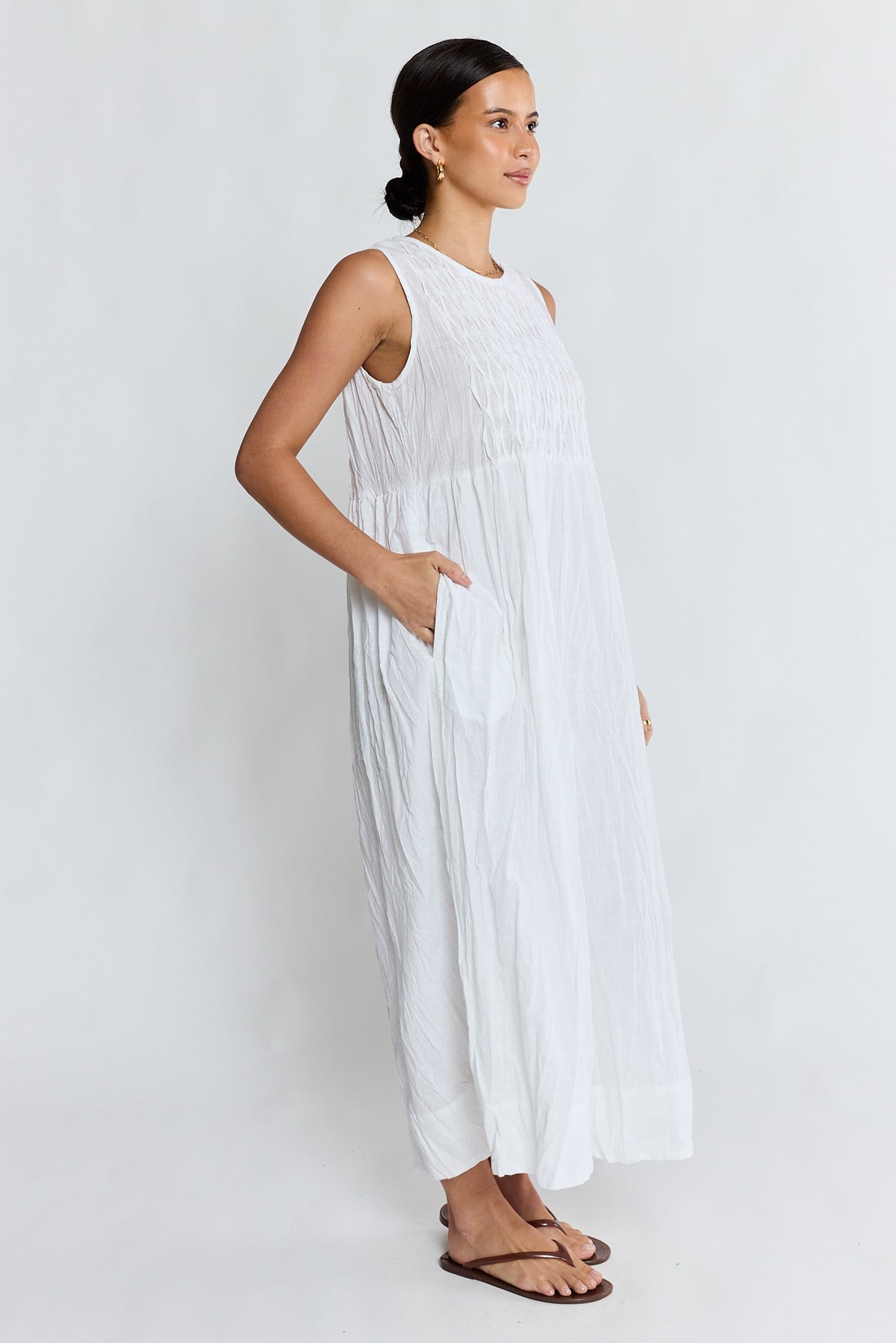 LulaLife Marilyn Maxi White