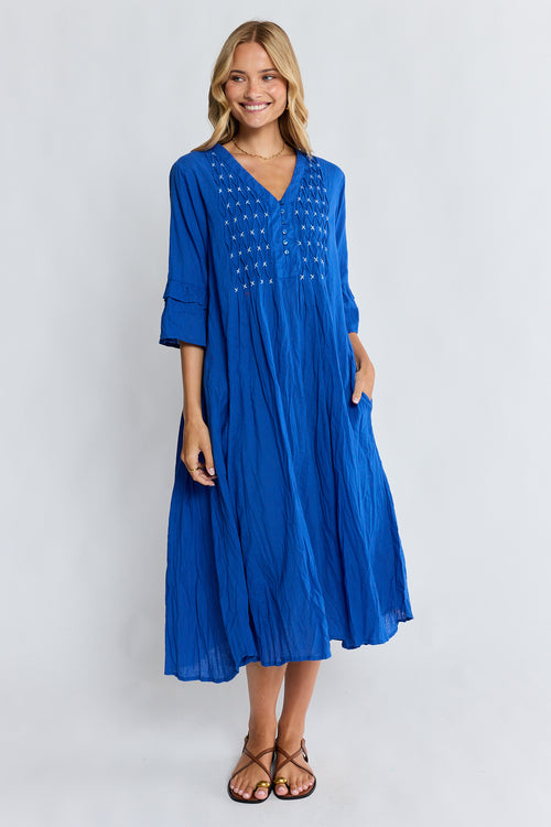 LulaLife Marilyn Midi Azure